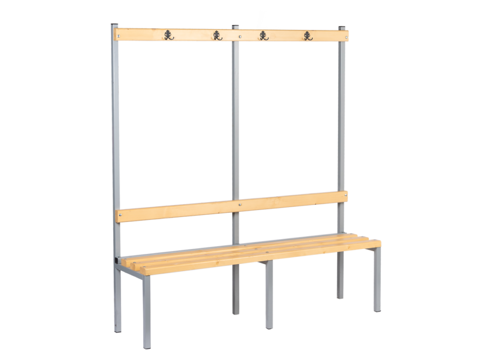 Toaletna klupa sa vješalicama, jednostrana, 150 cm