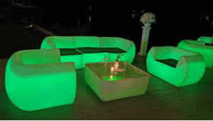 VIP plastična garnitura sofa - sa opcionim unutrašnjim LED osvetljenjem